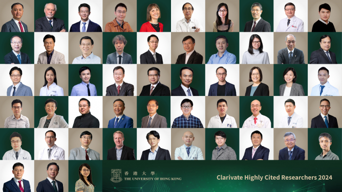 HKU ascends to record high global Top 10 with 53 academics named Clarivate's Highly Cited Researchers 2024